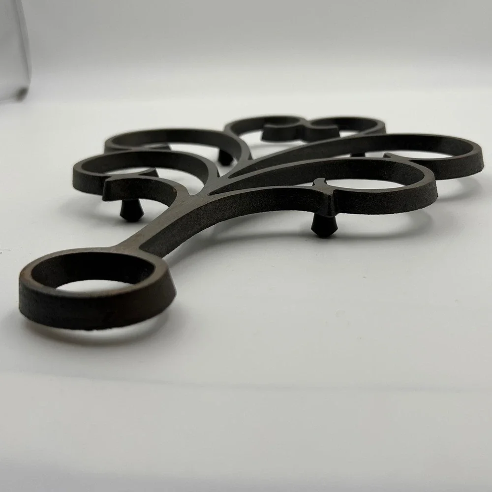 Vintage Dansk Cast Iron Scroll Trivet Jens Quistgaard Mid Century Modern Danish